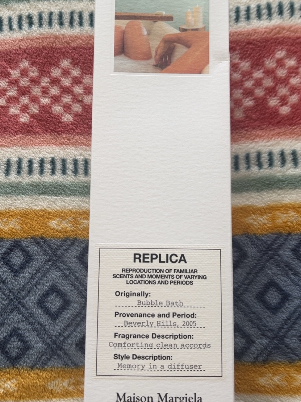 Maison Margiela Replica Bubble Bath Candle - Cream & Black Label